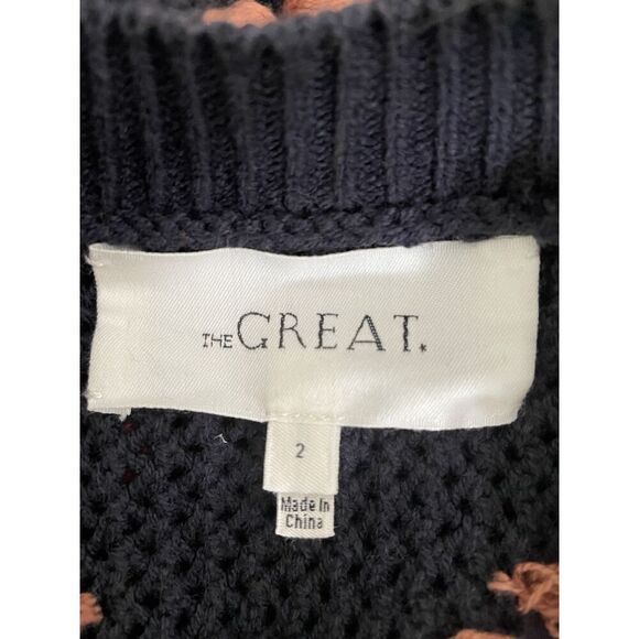 The Great Size M 2 Amilia's Pom Pom Trim Sweater Greys Anatomy Blue - Picture 5 of 9